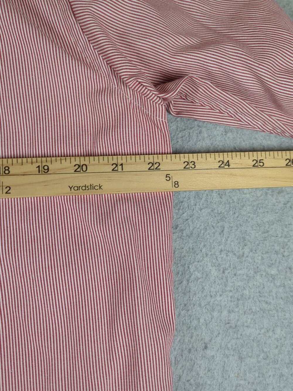 Brooks Brothers Milano Shirt Men's 17-36 Red Pinstripe Dress Button Down - Picture 4 of 6